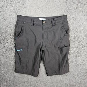 Amazon Men‎ Medium Black Cargo Shorts Luly Yang Delivery Uniform AMS01 Stretch